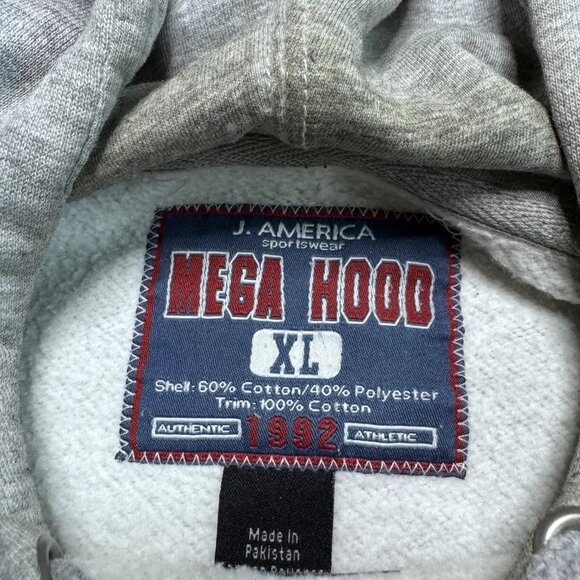 Vintage Syracuse Hoodie Mens XL Gray Pullover Long Sleeve Embroidered Logo - Picture 14 of 14